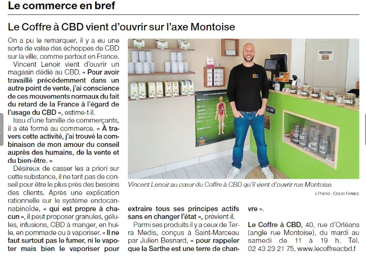 Votre nouvelle boutique de CBD au Mans